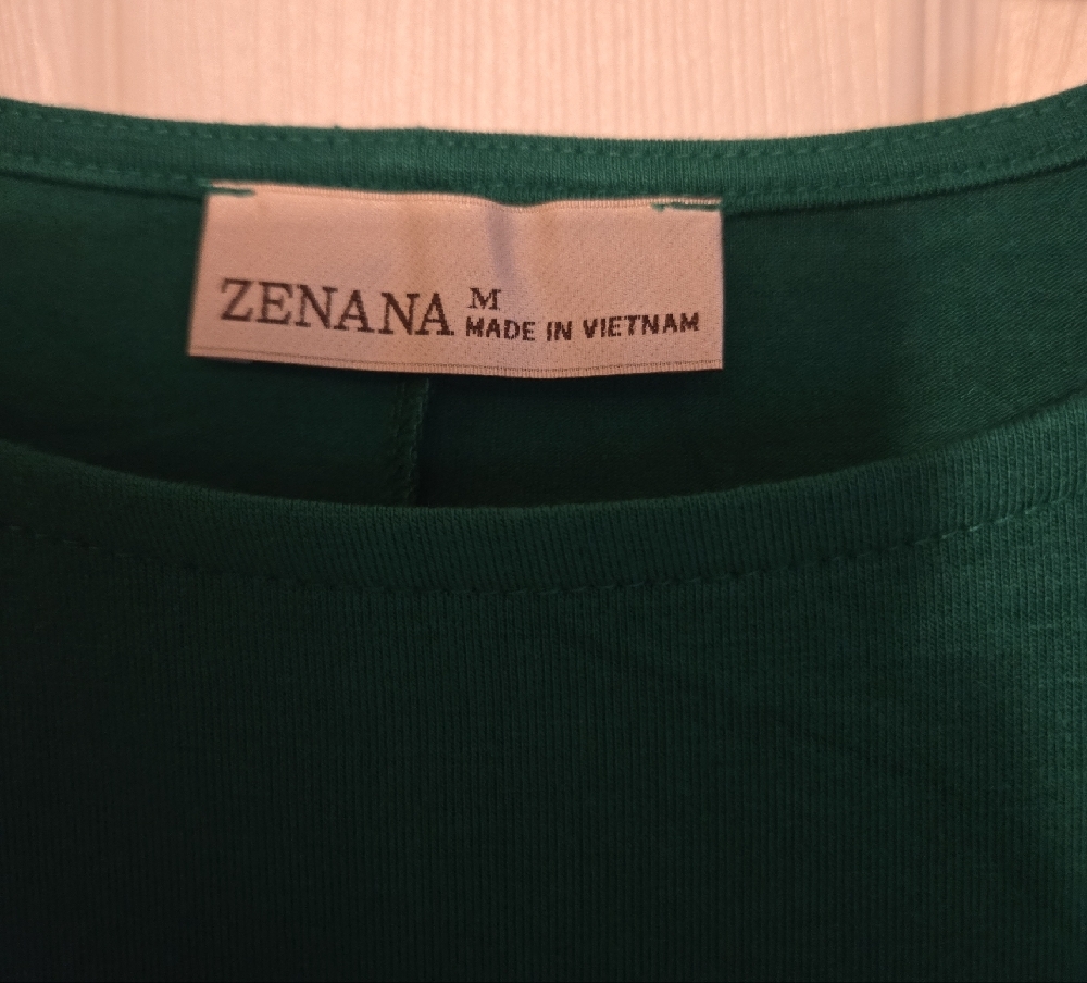 Zenana Elegant Forest Green Long Sleeve Dress - Picture 2 of 2